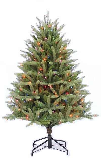 4-5 ft crestwood fir multi lights tabletop christmas tree