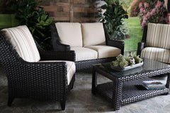OCONEE 4 PIECE SEATING SET - Love Seat, Club Chair, Swivel Glider and Coffee Table