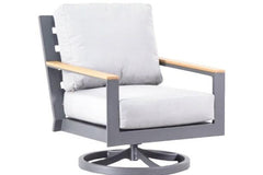 CORONADO 4 PIECE SEATING SET - Love Seat, Club Chair, Swivel Rocker and Coffee Table - White