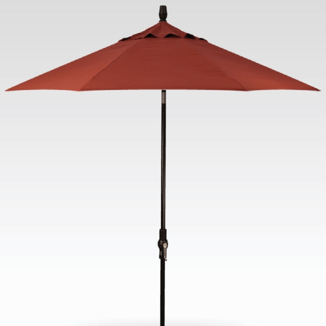 Treasure Garden 11' Auto Tilt Umbrella Sunbrella Canvas Henna