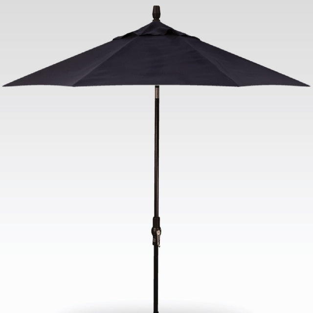 Treasure Garden 11' Auto Tilt Umbrella Sunbrella Canvas Navy