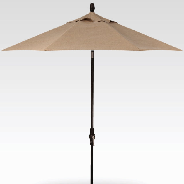 Treasure Garden 11' Auto Tilt Umbrella Sunbrella Linen Sesame 