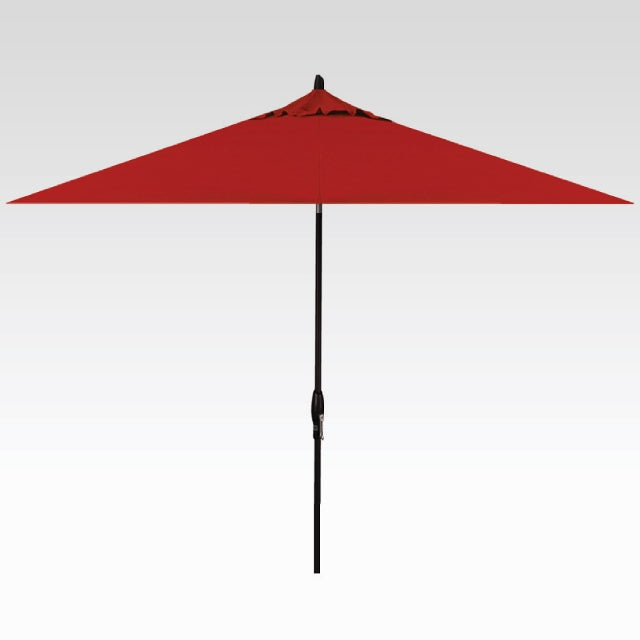 Treasure Garden 8x10 Auto Tilt Umbrella Sunbrella Canvas Jockey Red
