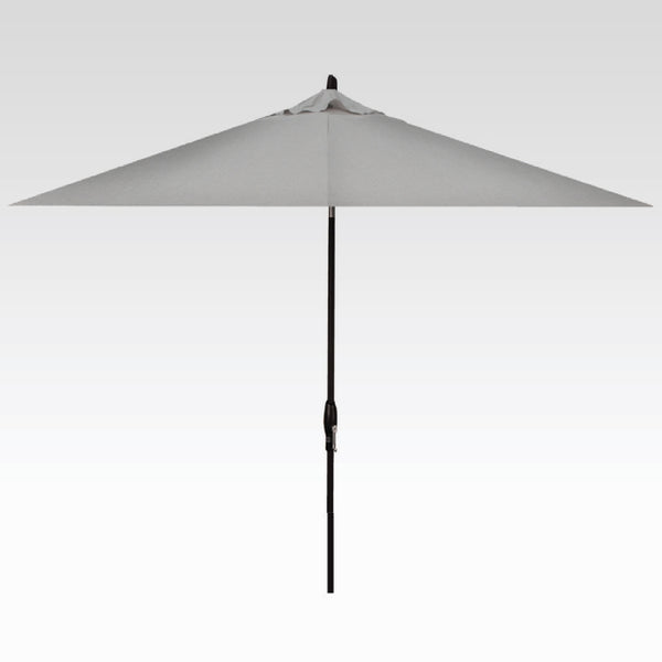 blue 6 patio umbrella Biarritz Modern Classic Light Blue Double Tier Scalloped Patio Umbrella