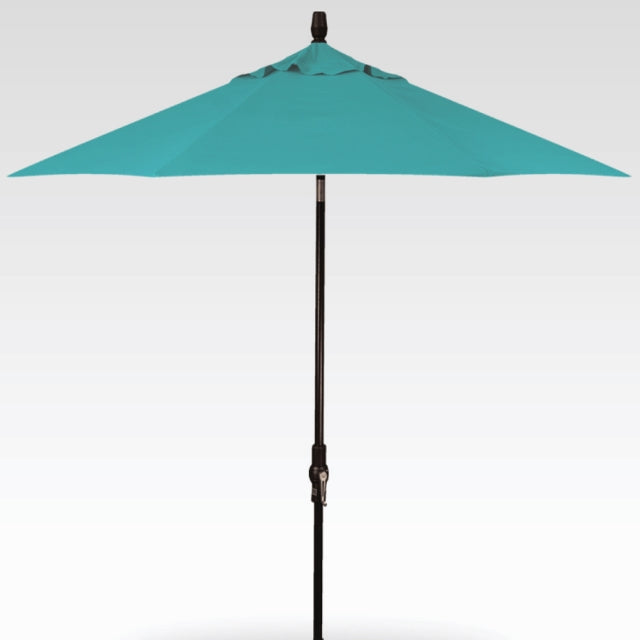 Treasure Garden 9 Auto Tilt Umbrella Sunbrella Canvas Aruba