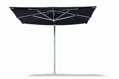 TUUCI 10' Square Ocean Master Max Cantilever Umbrella - Polished Titanium