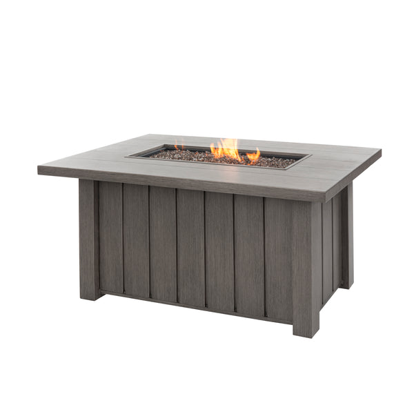 Trevi Fire Pit Rectangular Lit Smoke