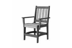 Leesport Dining Arm Chair - Dark Gray/Driftwood