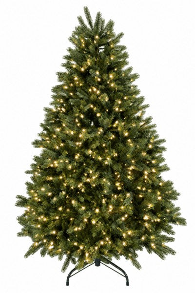 Artificial Christmas Tree 7 foot life like with LED clear lights on this Lisbon tree 