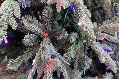 7.5' Ultra-Lit LED 3MM North Creek Flocked Fir Dual Lit