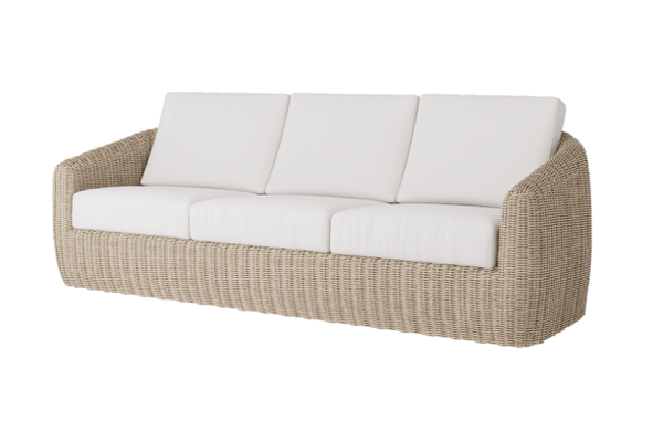 Ebel Boulevard all weather wicker outdoor patio seating sofa barley