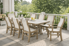 Bayshore Dining Arm Chair - Weathered Birch