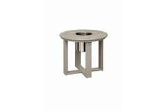 Simplicity End Table with Ice Bucket - Weathered Birch