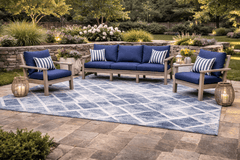 SIMPLICITY 3 PIECE SEATING SET - Sofa and 2 Club Chairs - Weathered Birch