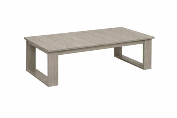 Casual Comfort Simplicity Weathered Birch Polymer Cocktail Coffee Table
