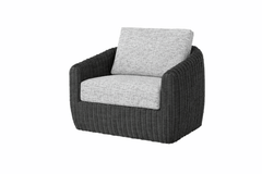 BOULEVARD 4 PIECE SEATING SET - XL Sofa, 2 Club Chairs and Coffee Table- Coal