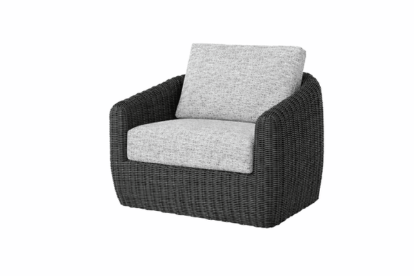 Ebel Boulevard Club Chair Eco Weave Coal Outdoor Patio Seating