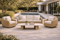 BOULEVARD 3 PIECE SEATING SET - Sofa, Club Chair and Swivel Chair - Coal