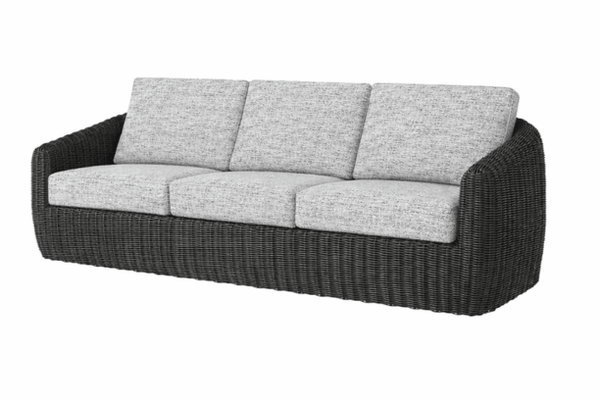 Ebel Boulevard Sofa Eco Weave Coal Outdoor Patio Seating