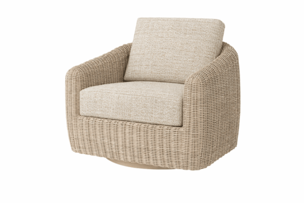 Ebel Boulevard Swivel Rocker Eco Weave Barley Outdoor Patio Seating
