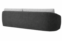 BOULEVARD 4 PIECE SEATING SET - XL Sofa, 2 Club Chairs and Coffee Table- Coal