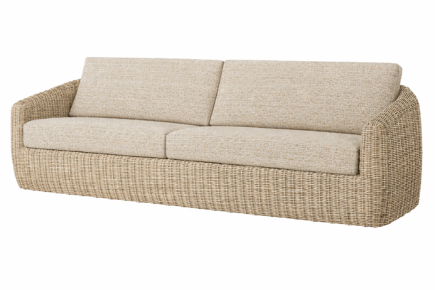 Ebel Boulevard XL Sofa Eco Weave Barley Outdoor Patio Seating