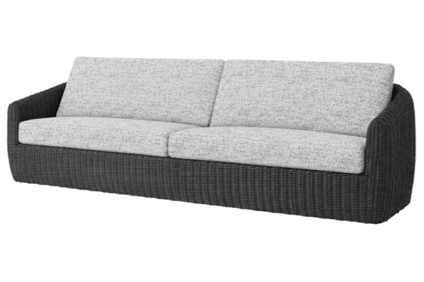 Ebel Boulevard XL Sofa Eco Weave Coal Outdoor Patio Seating