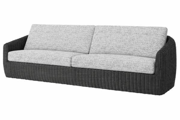 Ebel Boulevard XL Sofa Eco Weave Coal Outdoor Patio Seating