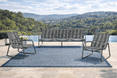 Cabana 3 PIECE SEATING SET - Sofa, High Back Club Chair and High Back Rocker