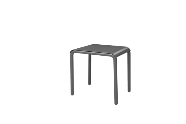 Ebel Cabana Aluminum Outdoor Furniture End Table Graphite