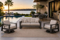 Novara Love Seat - Smoke