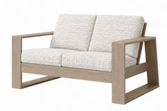 NOVARA 3 PIECE SEATING SET - Love Seat and 2 Club Chairs - Flax