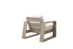 NOVARA 3 PIECE SEATING SET - Love Seat and 2 Club Chairs - Flax