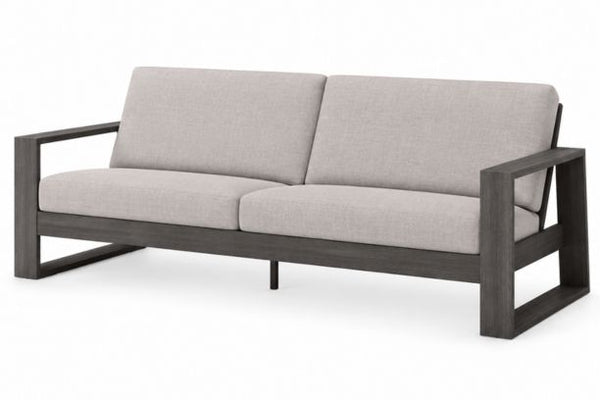 Ebel Novara XL Sofa Aluminum Patio Furniture Smoke Finish