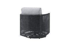 Orleans Swivel Club Chair - Coal/Smoke