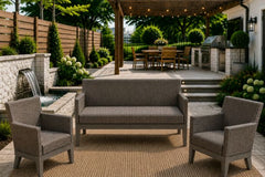 SIENA 3 PIECE SEATING SET - Sofa and 2 Club Chairs