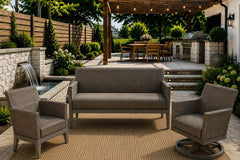 SIENA 3 PIECE SEATING SET - Sofa, Club Chair and Swivel Chair