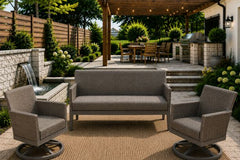 SIENA 3 PIECE SEATING SET - Sofa and 2 Swivel Chairs