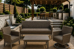 SIENA 4 PIECE SEATING SET - Sofa, Club Chair, Swivel Chair and Coffee Table