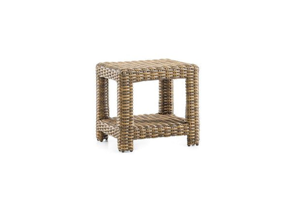 Erwin and Sons Miramar All Weather Wicker Outdoor Patio Seating End Drink Table