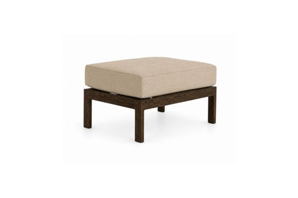 Patio Renaissance Prestige Casual Trellis Outdoor Aluminum Patio Furniture Ottoman with Sunbrella Cushions