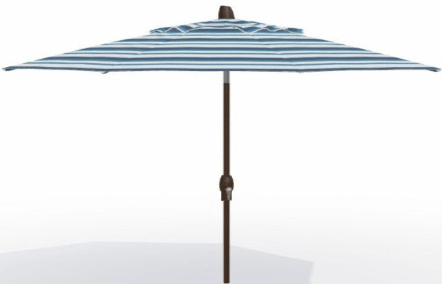 Treasure Garden Umbrella Aluminum 9 foot auto tilt bronze frame with Subrella Gateway Coast Canopy 14087