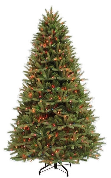7.5 ft ridgewood fir artificial christmas tree multi lights
