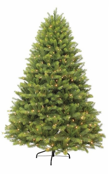 8 ft darien fir pre lit clear led lights artificial christmas tree