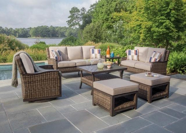 Agio Trenton Wicker Outdoor Seating Group Tahoe