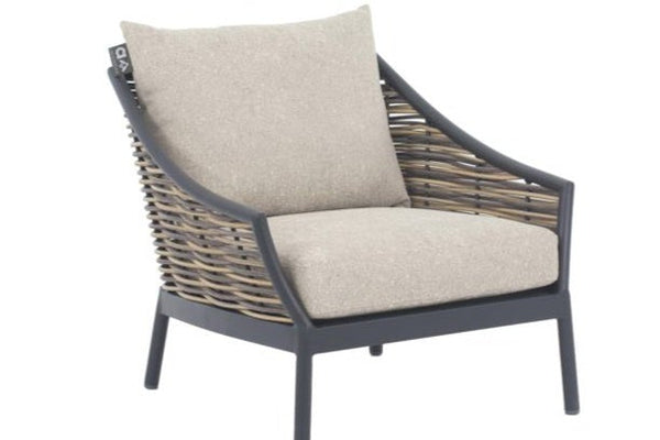 alfresco home and apple bee outdoor furniture milou lounge seating all weather wicker concrete aluminum outdoor patio seating club chair
