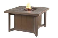 CARMEL 5 PIECE SEATING SET - Gas Fire Pit and 4 Swivel Rockers