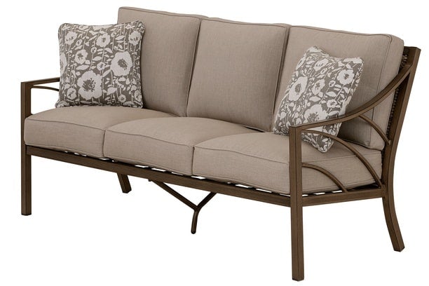 Apricity By Agio Potomac Aluminum PVC Wicker Outdoor Patio Seating Sofa Cushions