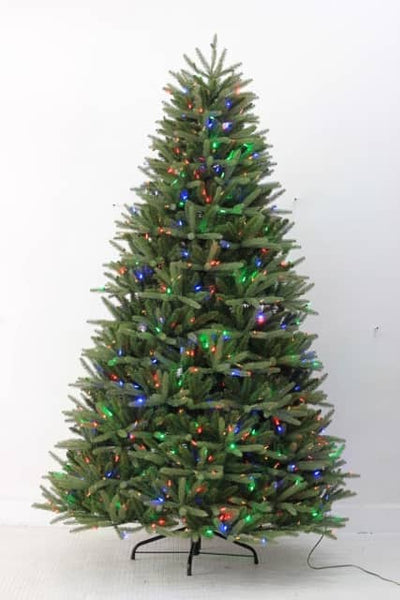 auburn fir artificial christmas tree pre lit with multi lights
