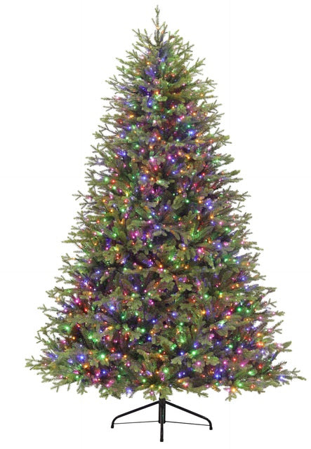 Easton Spruce Dual Lit 3MM LED Clear Multi Color Lights Multi Function Artirficial Christmas Tree